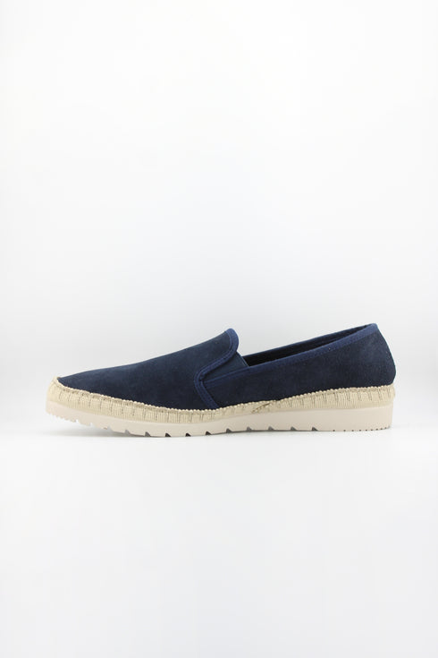Verbenas Men Perforated Slip-On Loafers with Braided Trim